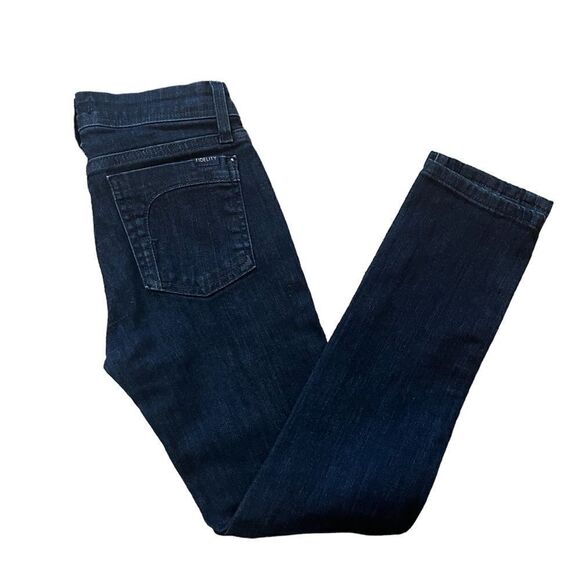 J BRAND Dark Wash Mid Rise Pencil Straight Leg Stretch Denim Jean 27 - Picture 1 of 9